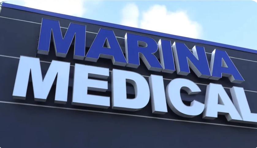 Fachada da Marina Medical, em Miami — EUA